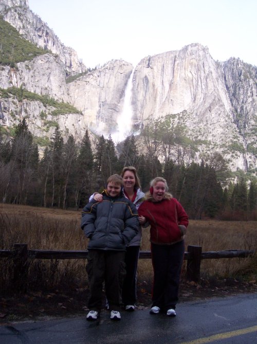 Family on path at Camp Curry 