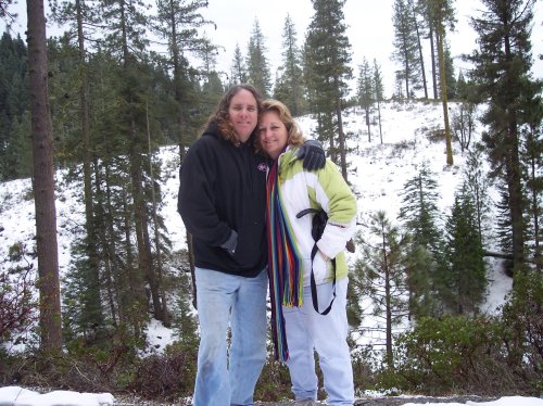Melissa by a Christmas tree in the Ahwahnee 
