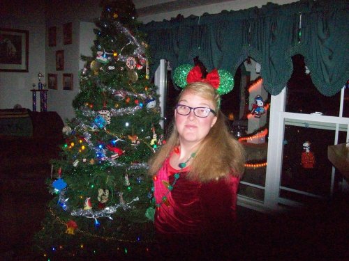 Melissa ready for the Christmas dance