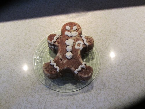 Jonny and Melissa's gingerbread man