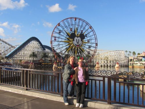 Mom and Melissa at Disney's California Adventure Park