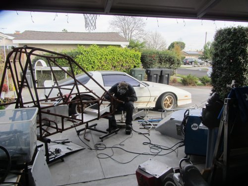 Jonny welding on wing mounts