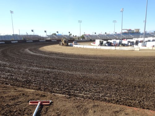 Perris track prep.