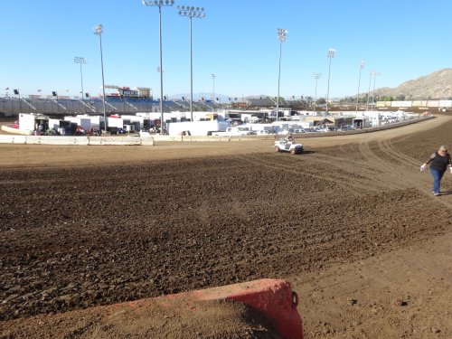 Perris track prep.