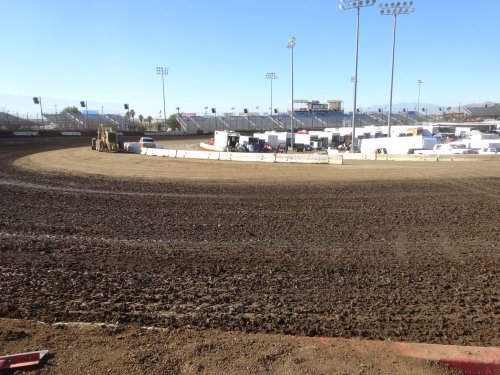 Perris track prep.