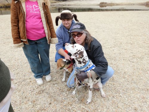 Missy, Jonny, dad and Lucky