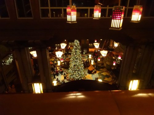 Christmas tree in lobby