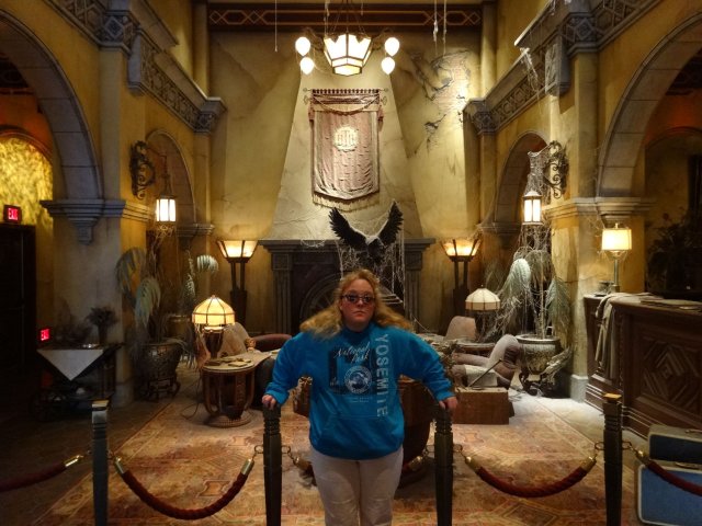Missy in lobby at Tower of Terror