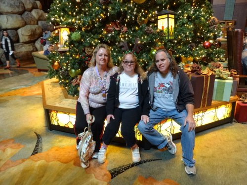 Mom, Melissa and dad at the Grand Californian