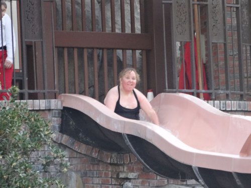 Missy on slide