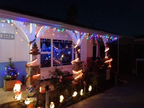 Christmas lights at our house