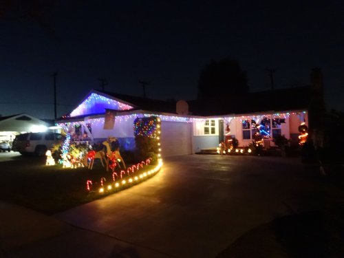 Christmas lights at our house