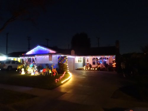 Christmas lights at our house