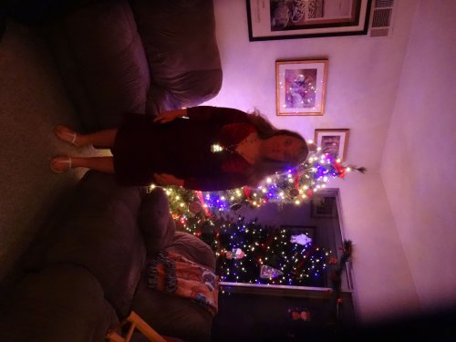 Melissa ready for the Christmas dance
