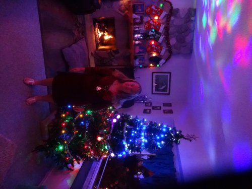 Melissa ready for the Christmas dance