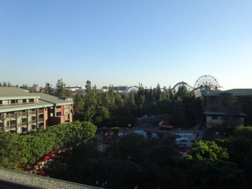 view from our hotel room