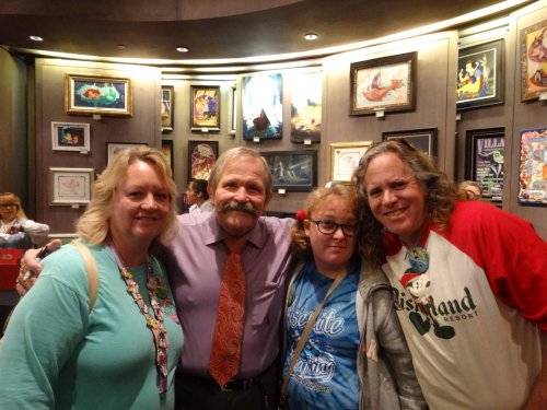 Mom, dad and Melissa with Jim Shore