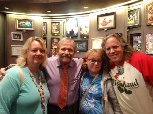 Mom, dad and Melissa with Jim Shore