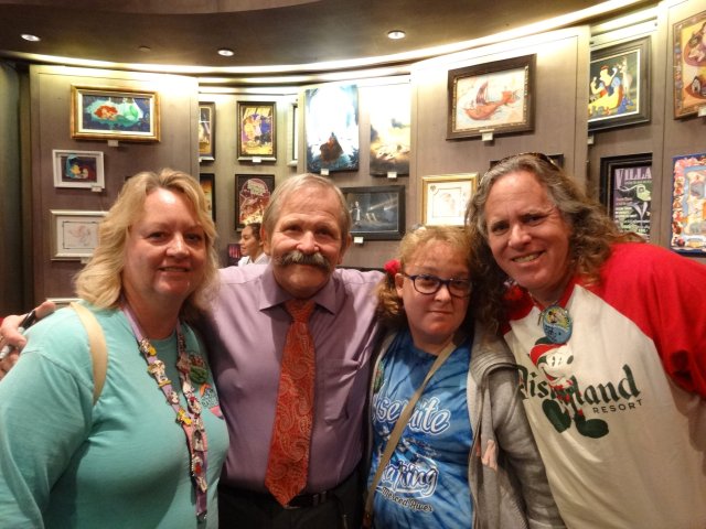 Mom, dad and Melissa with Jim Shore