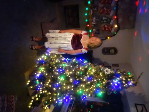 Missy ready for the Christmas dance