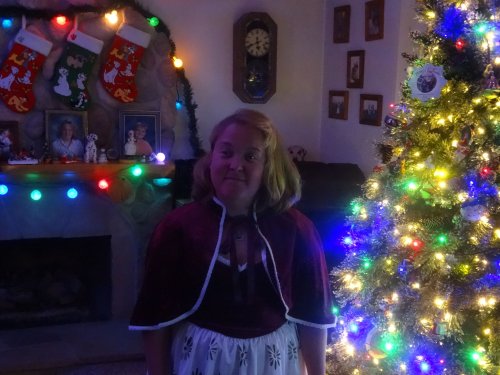 Missy ready for the Christmas dance