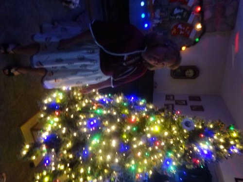 Missy ready for the Christmas dance
