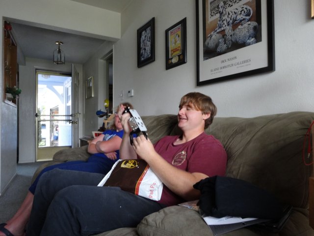 Jonny opening presents