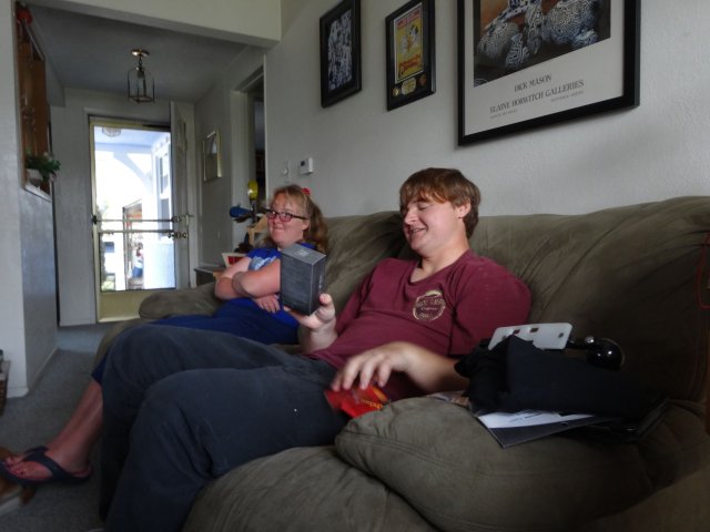 Jonny opening presents