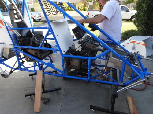 motor mounted in the Lightning Sprint