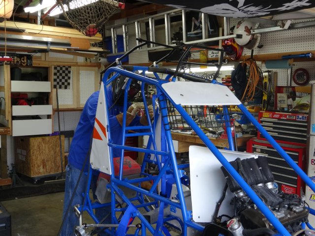 Jonny welding on chassis