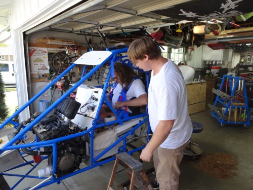 dad in racecar