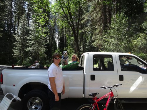 Kids in truck