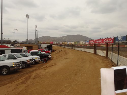 in the pits at Perris