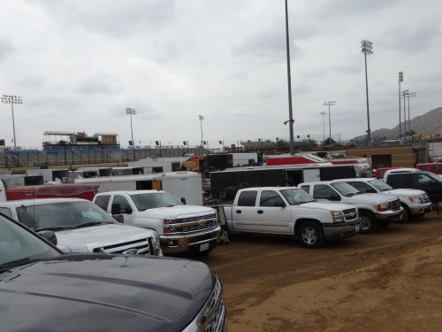 in the pits at Perris