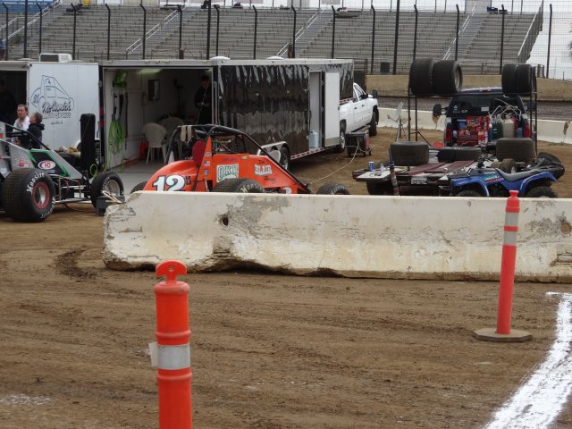 in the pits at Perris