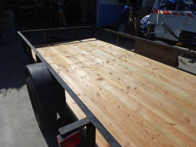 new floor in trailer