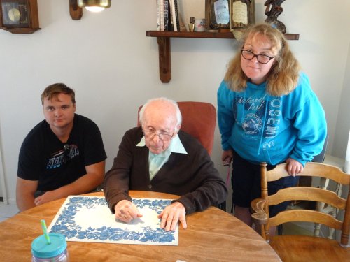 kids and grandpa