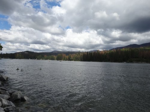 Looking west at Bass Lake