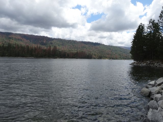 Looking east at Bass Lake