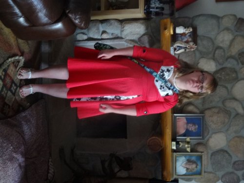 Melissa ready for the Valenti's Day dance
