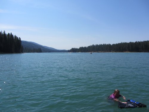 Melissa swimming