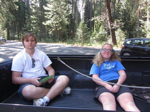 Kids in truck