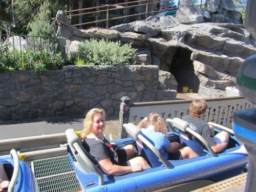 Lori, Missy and Jonny on Bobsleds