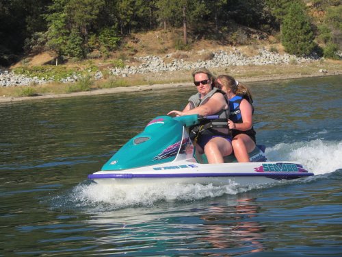 Mom and Missy on Sea Doo