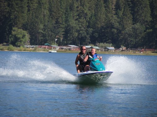Missy taking dad for a ride