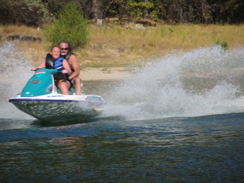 Missy taking dad for a ride