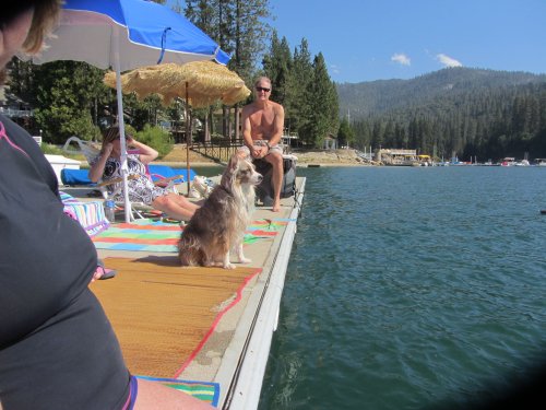 Zeke and Dave on dock