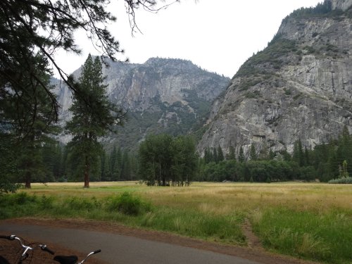 view across Ahwahnee meadow