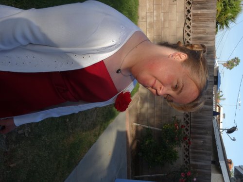 Melissa ready for the prom
