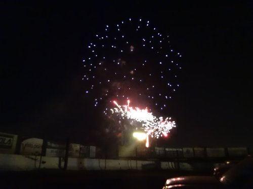 fireworks at Perris Auto Speedway